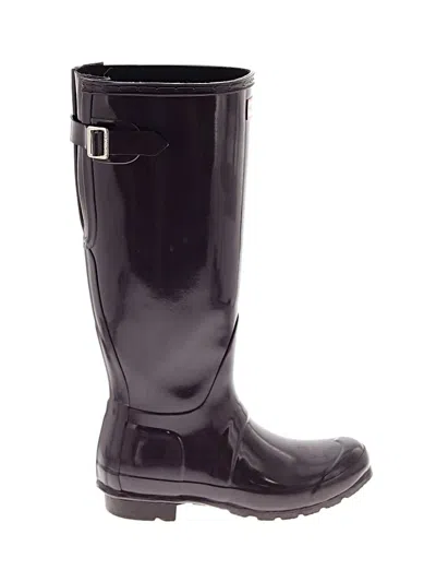 Pre-owned Hunter Rain Boots In Purple