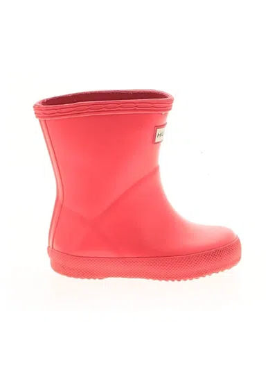 Pre-owned Hunter Kids' Rain Boots In Red