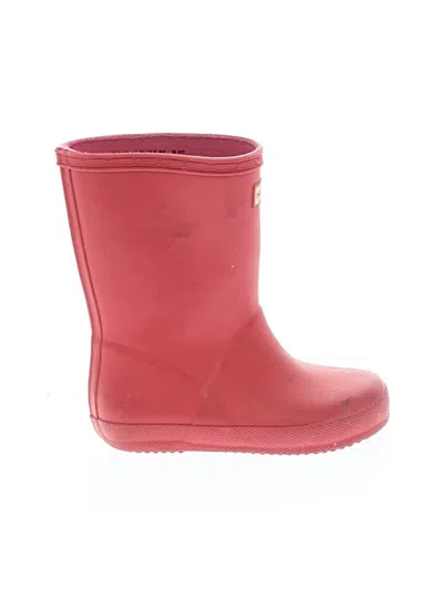 Pre-owned Hunter Kids' Rain Boots In Red