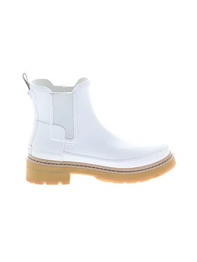Pre-owned Hunter Rain Boots In White