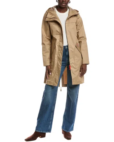 Hunter Rain Jacket In Brown