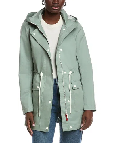 Hunter Ariel Water Repellent Cotton Canvas Jacket In Herb Sage