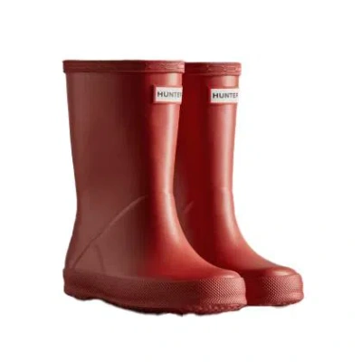 Hunter Red Waterproof Boots In Rosso