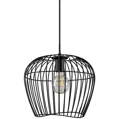 Hunter Redding Matte Black 1 Light Medium Pendant Ceiling Light Fixture