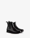 Hunter Refined Chelsea Gloss Slim Fit Womens Boots In Black
