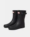 Hunter Refined Short Slim Fit Womens Boots In Black