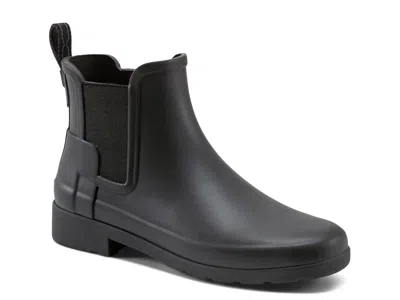 Hunter Refined Slim Fit Chelsea Boot In Black