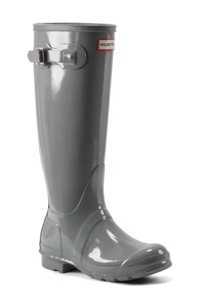 HUNTER HUNTER REFINED TALL GLOSS WATERPROOF RAIN BOOT