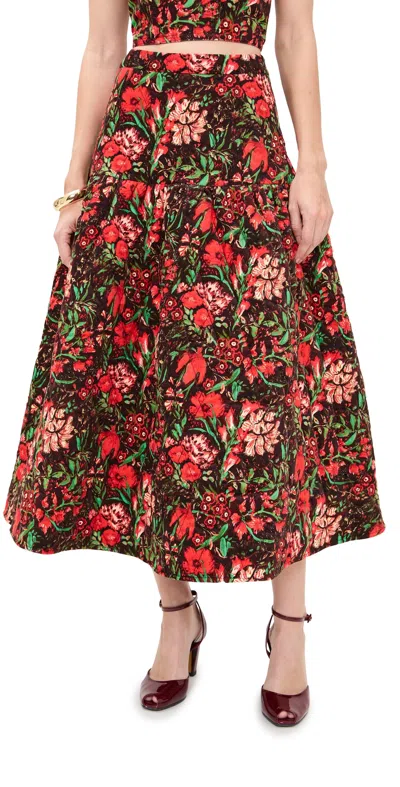 Hunter Remy Skirt Holiday Floral In Multi