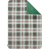 Hunter Reversible Plush Throw Blankets In Green