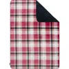 Hunter Reversible Plush Throw Blankets In Red