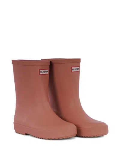 Hunter Kids' Ridged-sole Boots In Brown