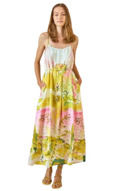 Hunter Rivers Dress In Ethereal Garden In Yellow