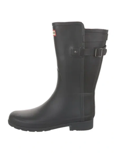 Pre-owned Hunter Rubber Boots In Black