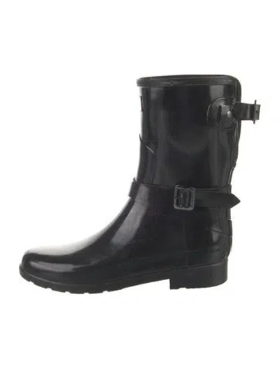 Pre-owned Hunter Rubber Boots In Black