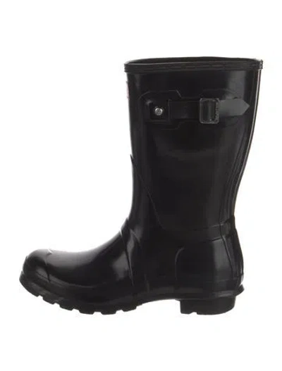 Pre-owned Hunter Rubber Boots In Black