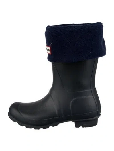 Pre-owned Hunter Rubber Boots In Blue