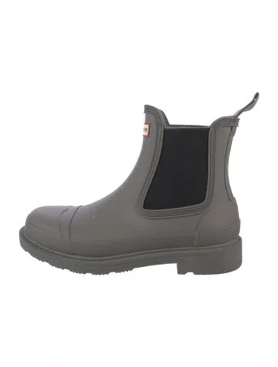 Pre-owned Hunter Rubber Boots In Gray