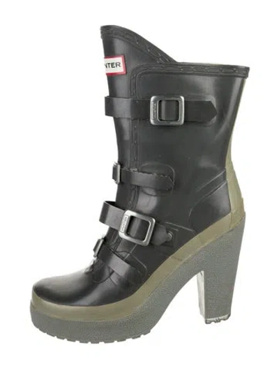 Pre-owned Hunter Rubber Boots In Grey