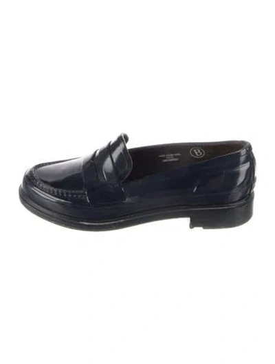 Pre-owned Hunter Rubber Loafers In Blue