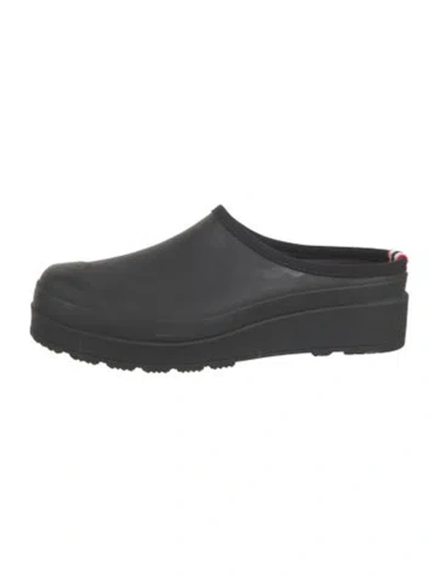 Pre-owned Hunter Rubber Mules In Grey