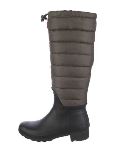 Pre-owned Hunter Rubber Printed Rain Boots In Multi