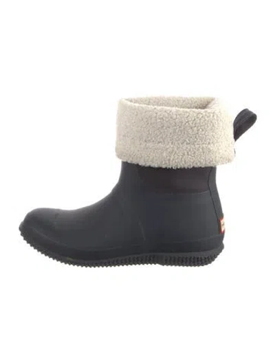 Pre-owned Hunter Rubber Rain Boots In Black