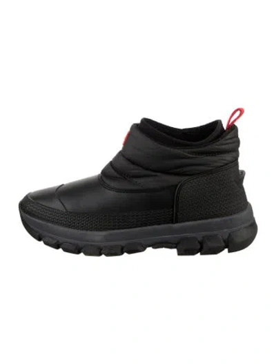 Pre-owned Hunter Rubber Rain Boots In Black