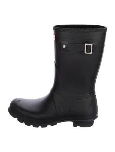 Pre-owned Hunter Rubber Rain Boots In Blue