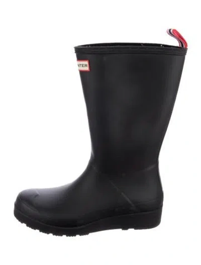 Pre-owned Hunter Rubber Rain Boots In Blue