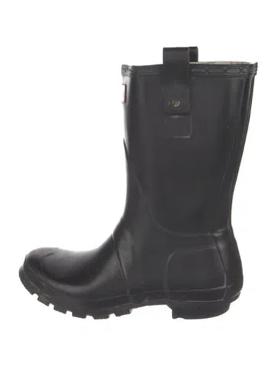 Pre-owned Hunter Rubber Rain Boots In Blue