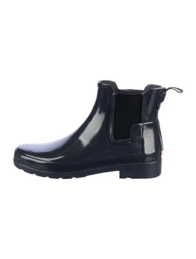 Pre-owned Hunter Rubber Rain Boots In Blue