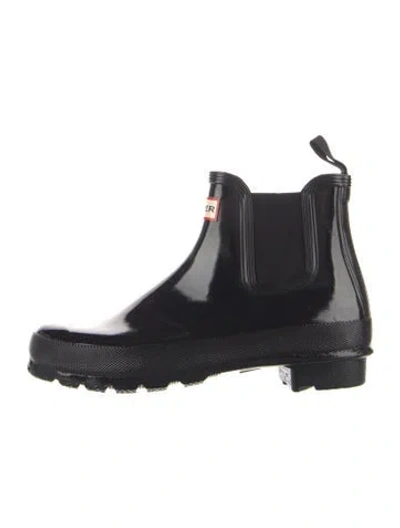 Pre-owned Hunter Rubber Rain Boots In Blue