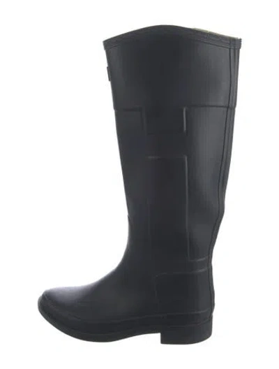 Pre-owned Hunter Rubber Rain Boots In Blue