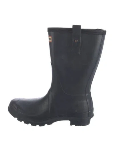 Pre-owned Hunter Rubber Rain Boots In Blue