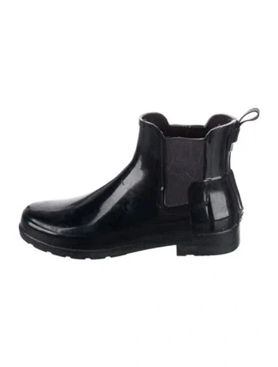 Pre-owned Hunter Rubber Rain Boots In Blue