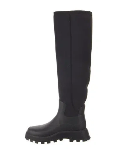 Pre-owned Hunter Rubber Rain Boots In Blue