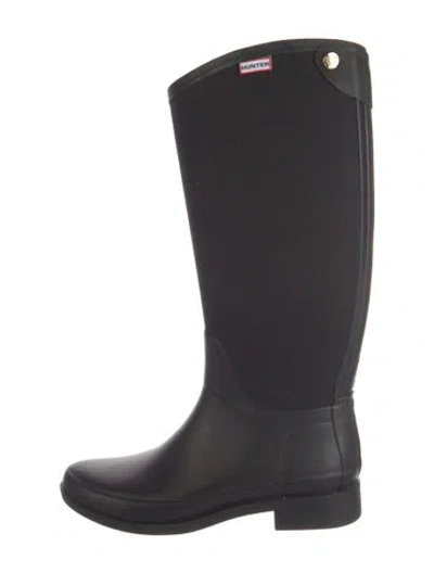 Pre-owned Hunter Rubber Rain Boots In Blue