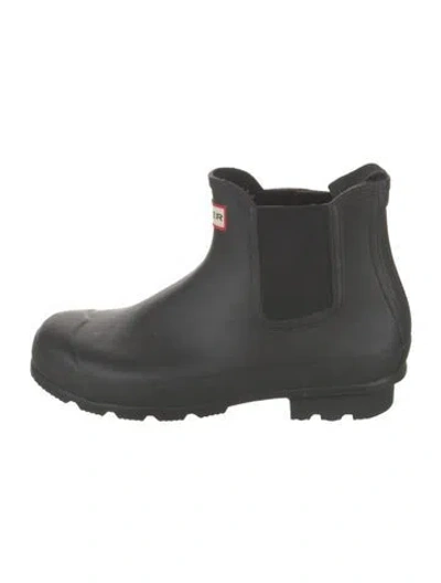 Pre-owned Hunter Rubber Rain Boots In Blue