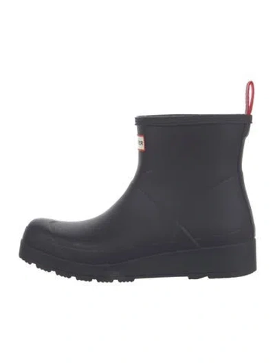 Pre-owned Hunter Rubber Rain Boots In Blue