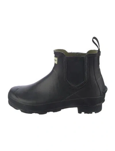 Pre-owned Hunter Rubber Rain Boots In Blue