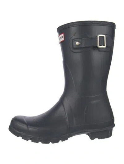 Pre-owned Hunter Rubber Rain Boots In Blue