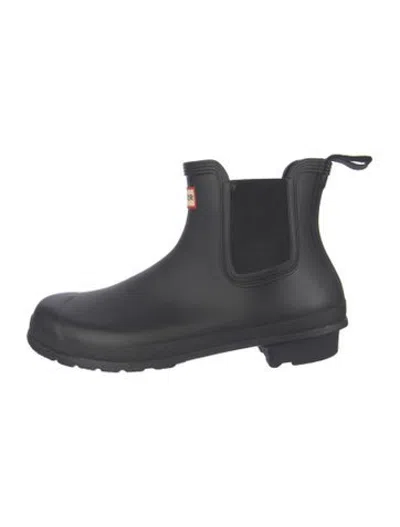 Pre-owned Hunter Rubber Rain Boots In Blue