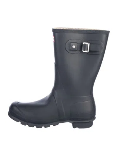 Pre-owned Hunter Rubber Rain Boots In Blue/grey