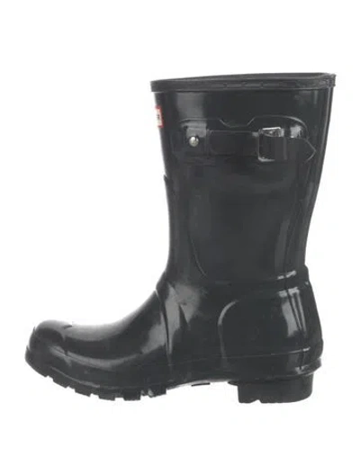 Pre-owned Hunter Rubber Rain Boots In Gray
