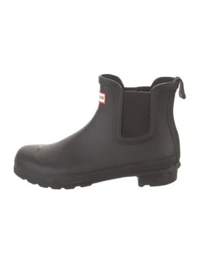 Pre-owned Hunter Rubber Rain Boots In Gray