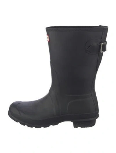 Pre-owned Hunter Rubber Rain Boots In Grey