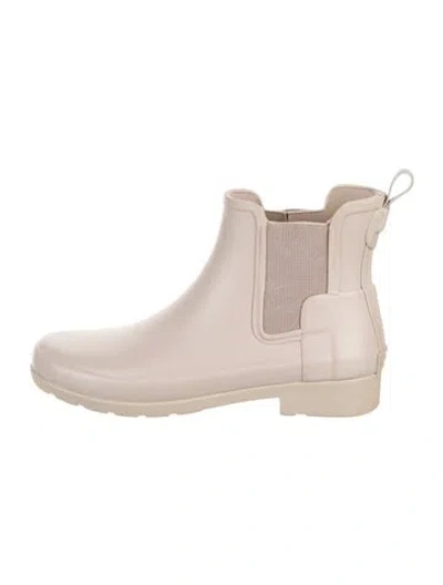 Pre-owned Hunter Rubber Rain Boots In Pink