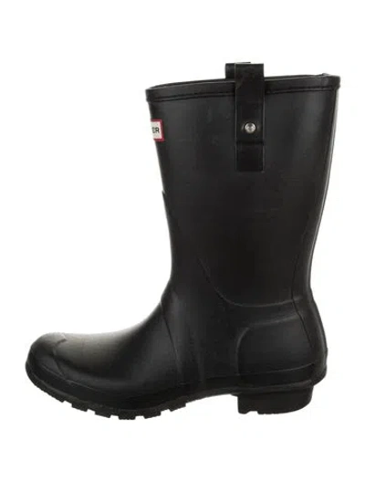 Pre-owned Hunter Rubber Rain Boots In Purple