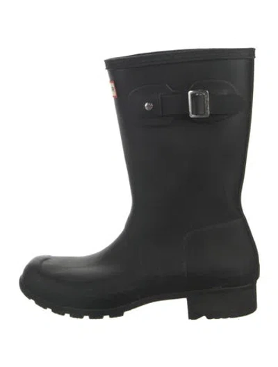 Pre-owned Hunter Rubber Rain Boots In Purple